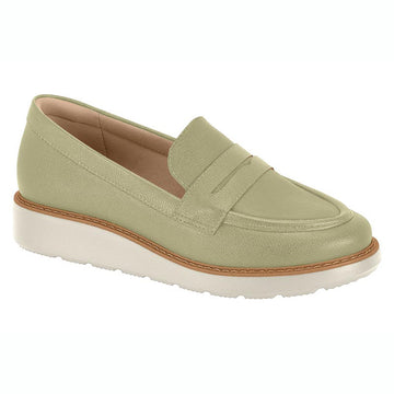 Modare 7400-100 Loafer Flat in Green Napa